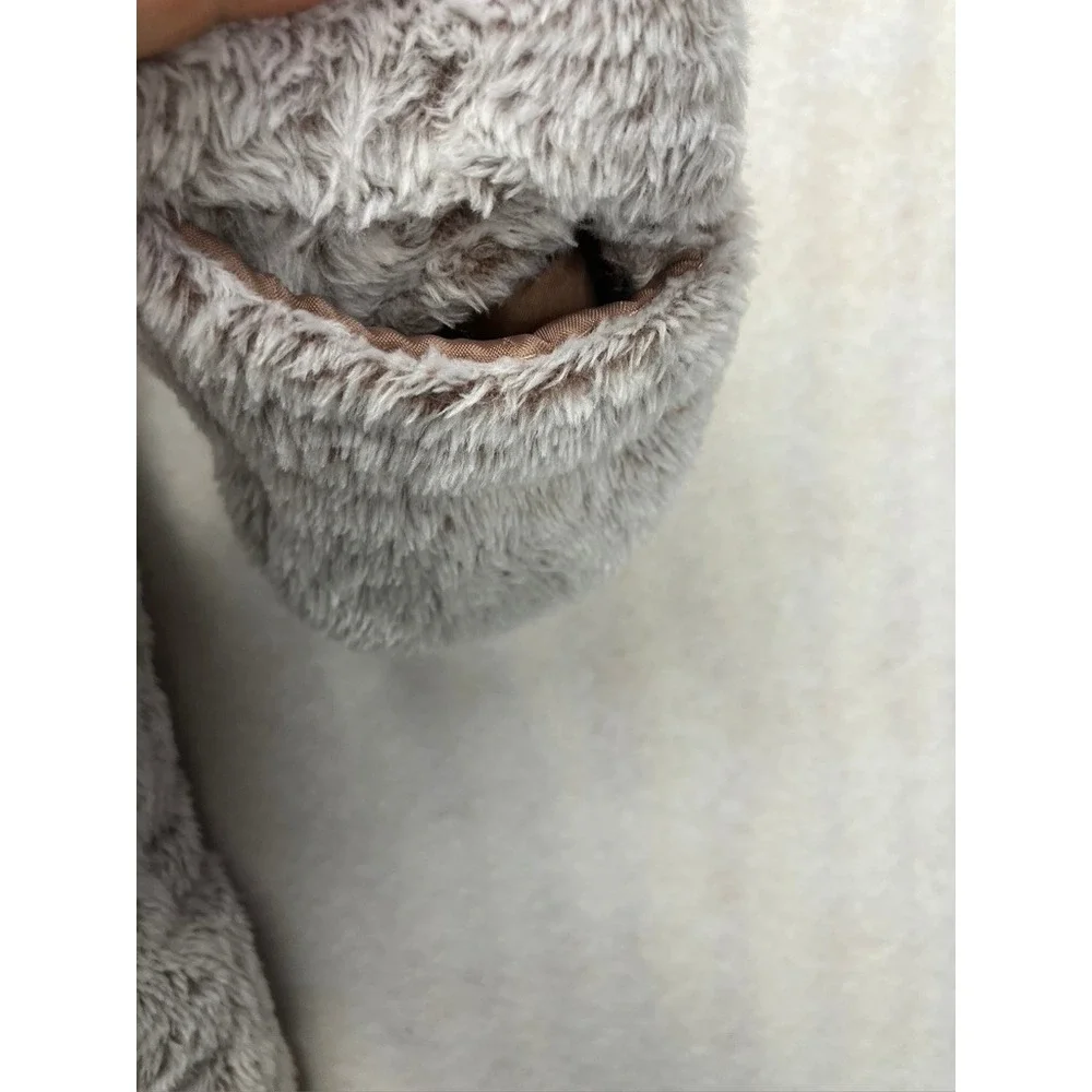 Koala Baby Bear Fuzzy Hooded Bunting Snowsuit 12 18 Months Gray Zip Up‎